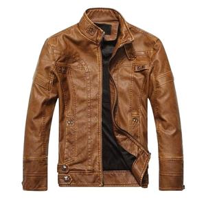 Vente en gros de haute qualité 2025 impression de logo personnalisé meilleur design veste en cuir confortable pour hommes en différentes couleurs - Product Image 2