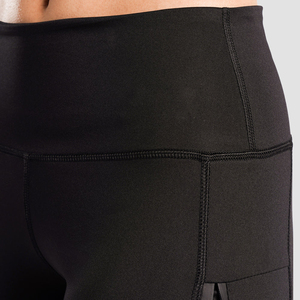 Leggings con Cierre, Cintura Alta, Elásticos, Tejidos, para Yoga, Transpirables, para Fitness, Casuales, con Costuras y Logotipo en la Cintura - Product Image 5
