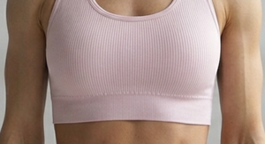 Ensemble de yoga rose sans couture, soutien-gorge de sport côtelé et leggings taille haute, vêtements de sport pour femmes, personnalisable - Product Image 2