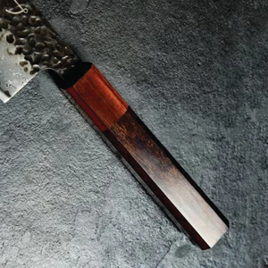 Couteau de chef personnalisé artisanal en acier au carbone Burraq Ecommerce, lame de 8 pouces, épaisseur de 3,0 mm, manche en bois - Product Image 3