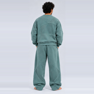 <b>Men</b> Oversized Tracksuit Sweatsuit Set Premium Fleece Hoodie with Loose Jogger Pants Two Piece Casual Streetwear Outfit Soft - Product Image 4