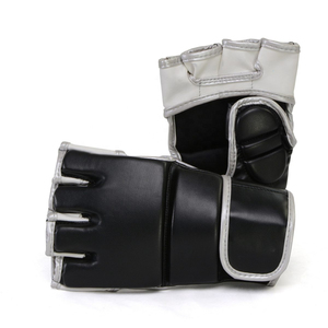 ถุงมือ MMA แบบครึ่งนิ้วสำหรับฝึกซ้อม ปรับสายรัดข้อมือได้ แห้งเร็ว หนังแท้ สำหรับชกมวย ขายส่ง รับผลิตตามแบบ - Product Image 2