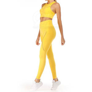 Conjunto Deportivo de Dos Piezas para Mujer, Leggings Ajustados, Conjuntos de Yoga, Cintura Elástica de Alta Calidad, Ropa Deportiva, Yoga Sin Costuras - Product Image 4
