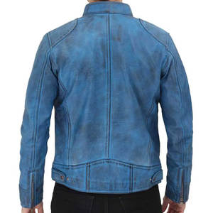 Chaqueta de Cuero Rugged Roadster, Chaqueta de Cuero Storm Rider, Chaqueta de Cuero Shadow Racer con Logotipo Personalizado Impreso - Product Image 3