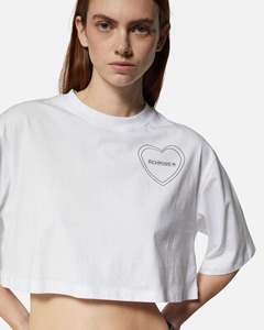 เสื้อครอปแขนสั้นคอกลมลำลองผ้าฝ้ายสไตล์สตรีทแวร์ลายกราฟิกสำหรับฤดูร้อนใส่ได้ทุกวัน - Product Image 4