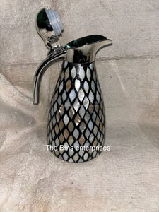 Théière, cafetière, thermos, carafe à eau et bouilloire en nacre, style arabe royal, en coquille de Capiz, très demandés - Product Image 6