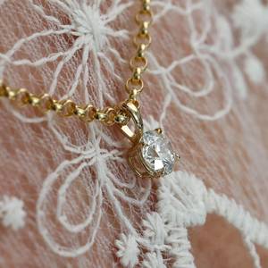 Moissanite Pendant Claw Prong Basket Setting 925 Sterling Silver 14K Gold Plated Custom Fine Jewelry - Product Image 5