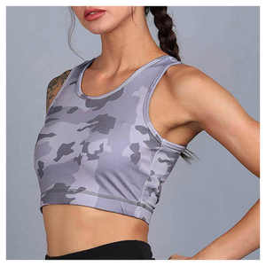 Soutien-gorge de sport haut de gamme avec logo personnalisé, prix usine OEM/ODM, doux, extensible, confortable et offrant un bon maintien, fournisseur de vêtements de fitness - Product Image 3