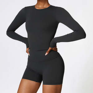 Venta al por Mayor de Conjuntos Deportivos de 5 Piezas para Gimnasio, Ropa Deportiva sin Costuras, Pantalones de Yoga, Traje Deportivo para Mujer, Conjuntos de Fitness para Gimnasio - Product Image 3