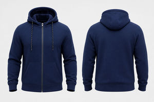 Sudadera con Capucha de Lujo Premium para Hombre, Chaqueta de Forro Polar Softshell con Cierre Completo - Product Image 4