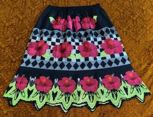 Faldas Polinesias Personalizadas para Mujer, Transpirables, de Poliéster/Spandex, Estilo Casual con Bordado, Ropa de las Islas del Pacífico - Product Image 2