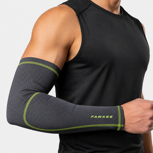 Fawkes Cycling <b>Arm</b> <b>Sleeve</b> Blue Heat-Transfer Print Anti-Uv Sweat-Wicking Breathable Eco-Friendly Men's Sport <b>Compression</b> <b>Sleeve</b> - Product Image 6