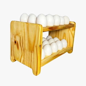 Wood <b>Egg</b> Holder Storage Container Durable <b>Eco</b>-Friendly Dishwasher Freezer Safe for Kitchen Refrigerator Wholesale Bulk Supply - Product Image 3