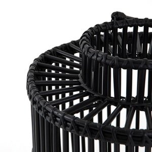Abat-jour en rotin noir, Design moderne fabriqué au Vietnam par un décor de lampe en rotin, offre spéciale - Product Image 5