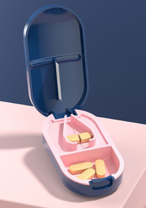 Compact Pill Storage Case With Divider Multi Color Plastic Portable Medicine Box For Daily Use - Product Image 3