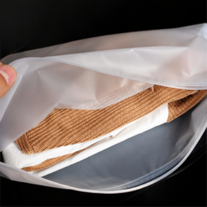 Custom Frosted PE Slider Ziplock Bags Reusable Waterproof Packaging for Clothing & Apparel Durable <b>Garment</b> Packaging for Retail - Product Image 2