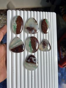 Prix de gros Aquaprase Cabochon, pierre précieuse de cristal de guérison verte naturelle très demandée, mélangée pour la fabrication de bijoux, pierre verte en vrac - Product Image 3