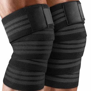 Adjustable Breathable Compression <b>Knee</b> Wraps Hook Loop Closure for Professional Gym Workout Weightlifting Squat Training - Product Image 2