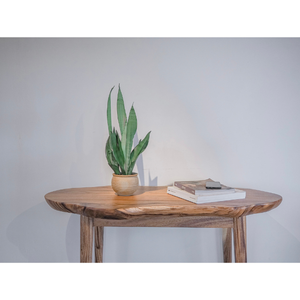 Table d'appoint console en bois massif style rustique pour villa et resort - Product Image 2