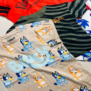 Oferta de Verano: Conjunto de Ropa de Moda para Niñas y Niños, Camiseta con Volantes y Rayas en el Hombro, Disponible en Stock, Cuidado del Bebé - Product Image 4