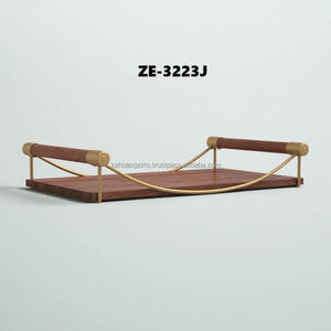 Bandeja de Madera de Tendencia Mundial, Hecha a Mano, Rústica, Diseño Zen Asiático Antiguo, Centro de Mesa Multifuncional para Decoración del Hogar, Navidad - Product Image 4