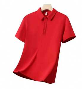Camiseta Polo Personalizada con Logotipo Frontal para Hombre, 100% Algodón, Tejido Liso, Transpirable, Lavado - Product Image 1