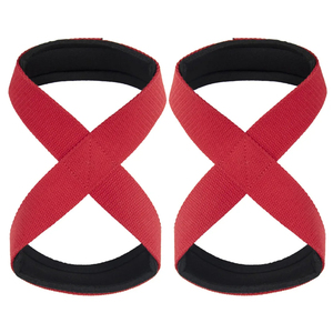 Professional Bodybuilder Grade Weight <b>Lifting</b> Figure Eight 100 % Cotton <b>Straps</b> And Power Grips Figure 8 Weight <b>Lifting</b> <b>Straps</b> - Product Image 6