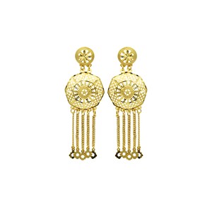 Vente en gros de parures de bijoux longues en or rempli 14K, 18K, 24K, design turc, parure de bijoux de mariée traditionnelle, parure de bijoux de style Dubaï, parure de bijoux tendance - Product Image 4