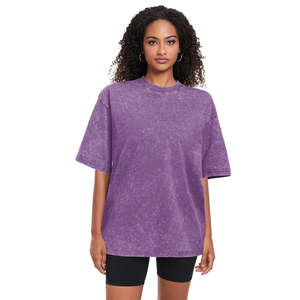 T-shirt décontracté à épaules tombantes, tissu doux, design décontracté pour les looks de rue, usage quotidien et confort facile - Product Image 3