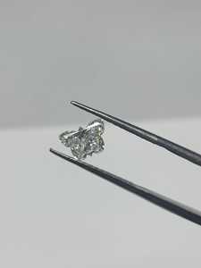 Par de Diamantes Cultivados en Laboratorio con Corte Mariposa de Lujo de 2.00CT TW, Color VVS E/F, Certificado IGI, Corte Único LGD para Pendientes - Product Image 1