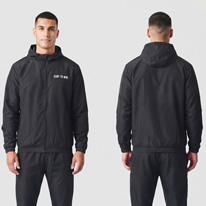 Veste coupe-vent imprimée en gros avec fermeture éclair, à capuche, manches longues, imperméable, pour le camping, vêtement d'hiver léger et coupe-vent - Product Image 4