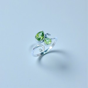 Wholesale Price <b>Silver</b> Jewelry & Peridot Cut <b>Silver</b> <b>Ring</b> Light Weight Faceted Gemstone <b>925</b> <b>Silver</b> <b>Rings</b> - Product Image 2