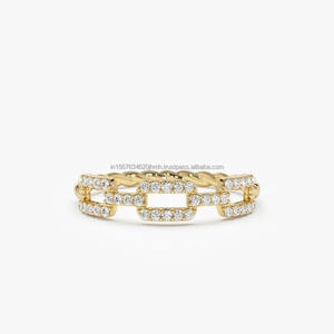 Anillo de compromiso/boda de diamantes cultivados en laboratorio de oro de 14 quilates de lujo para mujer VVS Clarity IGI/GIA certificado Vintage joyería fina aniversario - Product Image 1