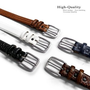 Cinturones de Cuero Liso de Alta Calidad al por Mayor, Cinturones con Hebilla Automática sin Agujeros, Cinturones Casuales para Hombre Elegantes y Versátiles - Product Image 3