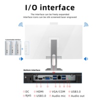 PC Tout-en-Un de Bureau Ultra-Mince Sans Cadre Design Mac I5 Tactile, Ordinateur Portable Gaming 27 Pouces Blanc