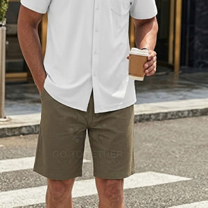 Pantalones Cortos Elegantes para Hombre, Material Suave, Corte Moderno, Ideales para Uso Diario, Viajes a la Playa y Looks Casuales - Product Image 3