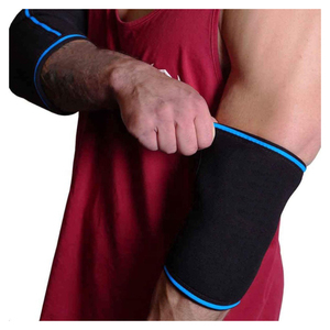 Mangas de codo de nailon y spandex de 5 mm, ligeras, transpirables, antideslizantes, para entrenamiento de press de banca y cross-fit, protectores de codo. - Product Image 5