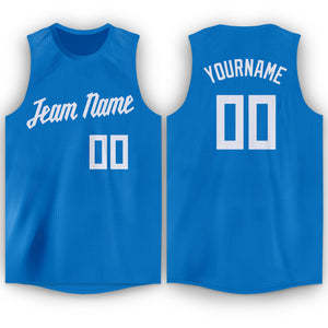 TriPro Sports Custom Blue Basketball Jersey Sleeveless Quick Dry <b>Polyester</b> Team Name Number 3D Pattern Unisex Sports <b>Shirt</b> for - Product Image 2