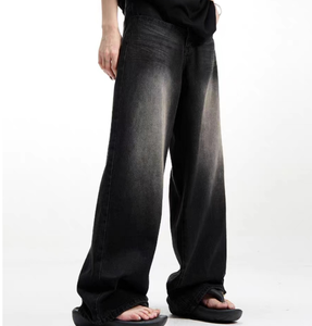 Pantalones Vaqueros Personalizados para Hombre, Corte Holgado, Estilo Vintage, Lavado Ácido, Jeans Baggy para Hombre 2026 - Product Image 6