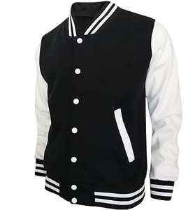 Chaqueta de Béisbol Personalizada Ville Sports con Diseño Bordado para Hombre, Chaqueta Varsity con Bloques de Color, Logotipo y Diseño Personalizados - Product Image 1