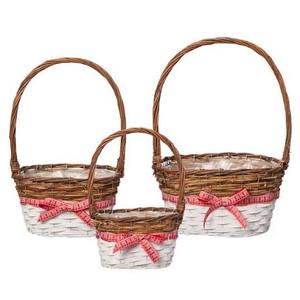 Panier Cadeau Anniversaire en Rotin Classique Tressé pour Cadeaux Romantiques, Décoration de Célébration et Emballage Cadeau – Idéal pour les Cadeaux du Vietnam - Product Image 1