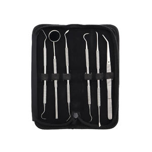 Kit d'examen dentaire, ensemble d'instruments buccaux avec miroir, sonde, pince pour le nettoyage et le remplissage des dents - Product Image 5