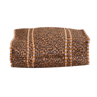 Sac fourre-tout matelassé en coton fait main léger et lavable à imprimé léopard, écologique, pour femme, mode vintage, ouvert, plage, automne