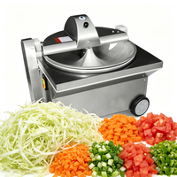 Industriële machine voor het snijden van kool, courgette, wortelen en aardappelen van roestvrij staal, elektrische groentesnijder