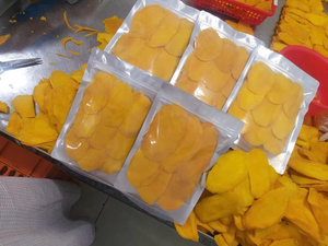 Tranches de mangue séchées et pelées, transformées selon le procédé AD, collation naturelle de fruits acidulés, emballage en vrac, mangue jaune en tranches de 5-7 cm - Product Image 6