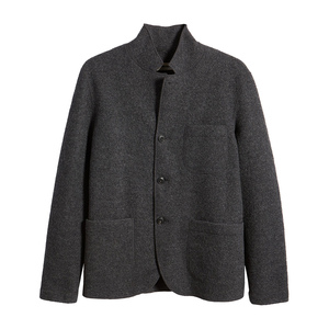 Veste de Costume Formelle Homme Slim Fit en Laine, Style Américain, Un Bouton, Simple Boutonnage, Grande Taille, Hiver - Product Image 1
