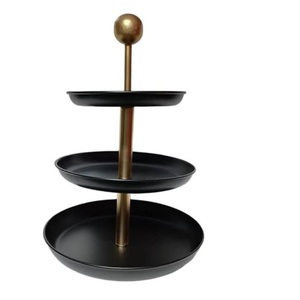 Expositor de Postres, Accesorio para Mesa, Soporte para Pastel de Metal con Acabado Negro para Bodas, Fiestas y Hoteles - Product Image 3