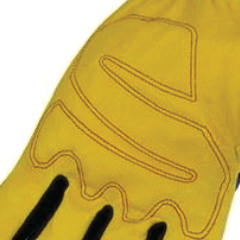 Guantes de Seguridad para Conductor HOLY SIGNS INTERNATIONAL EN420 Certificados HSI-0018, Duraderos, de Cuero Granulado, con Muñequera Elástica, Resistentes al Fuego - Product Image 4