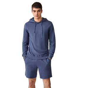 Pull à capuche d'été personnalisé unisexe et ensemble de shorts de jogging en coton pour hommes Active Bottoms survêtement personnalisable - Product Image 1