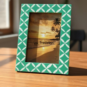 Cadre photo en résine créative de luxe, fait main, finition brillante, cadre photo décoratif par Tradebyd - Product Image 3